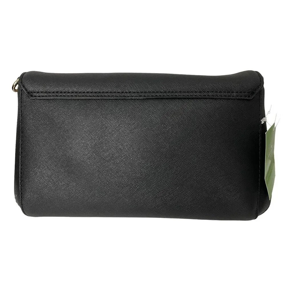 Kate Spade Greer Laurel Way Crossbody Shoulder Bag With Stacy Wallet Set Black